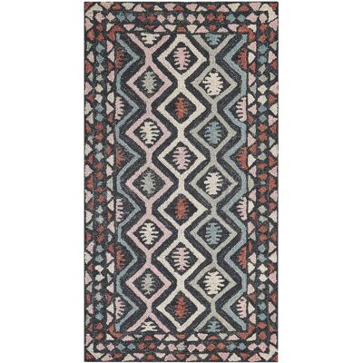 Beliani Wool Multicolour Area Rug 80x150cm - Area Rug Beliani Wool Multicolour Area Rug 80x150cm - Area Rug