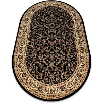 Royal ADR Black Carpet - Oval Design - 1745 - Carpet Royal ADR Black Carpet - Oval Design - 1745 - Carpet