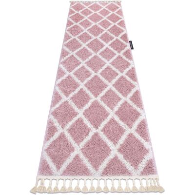 RugsX Berber Troik Pink Carpet - 70x300 cm - Carpet RugsX Berber Troik Pink Carpet - 70x300 cm - Carpet