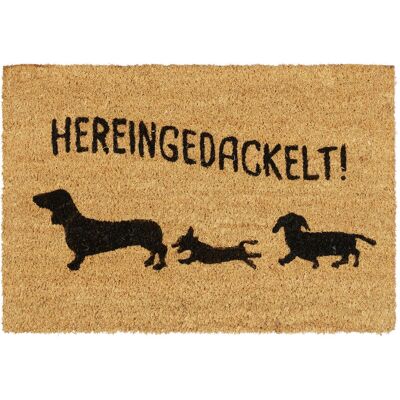 Relaxdays Coconut Doormat with Dog Slogan - Indoor/Outdoor - 40x60cm Relaxdays Coconut Doormat with Dog Slogan - Indoor/Outdoor - 40x60cm