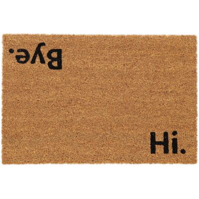 Relaxdays Coconut Doormat - Hi/Bye Message, Indoor/Outdoor, Non-slip, 60x40cm Relaxdays Coconut Doormat - Hi/Bye Message, Indoor/Outdoor, Non-slip, 60x40cm