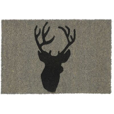 Relaxdays Felpudo Coco - Deer Motif 40x60cm, Non-slip, Indoor/Outdoor Relaxdays Felpudo Coco - Deer Motif 40x60cm, Non-slip, Indoor/Outdoor