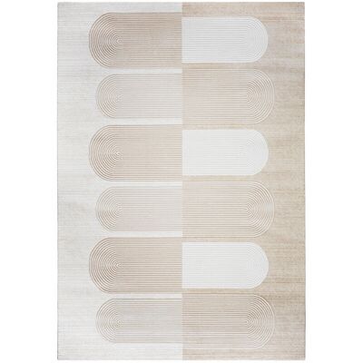 ICONIK INTERIOR Large Contemporary Beige Carpet - Carpet ICONIK INTERIOR Large Contemporary Beige Carpet - Carpet