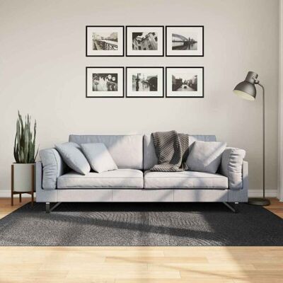 vidaXL Anthracite Short Pile Scandinavian Rug - Rug vidaXL Anthracite Short Pile Scandinavian Rug - Rug