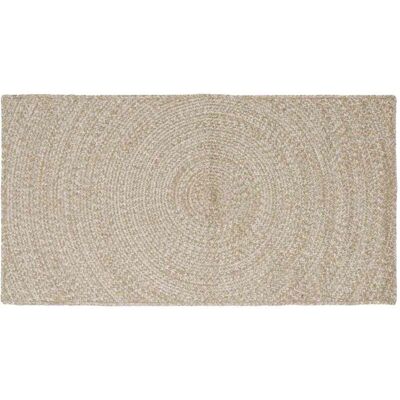 Area Rugs Rectangular Natural and White 60 x 110 cm Jute vidaXL Area Rugs Rectangular Natural and White 60 x 110 cm Jute vidaXL
