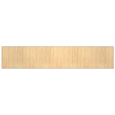 Rug Rectangular Light Natural80x400 cm Bamboo vidaXL Rug Rectangular Light Natural80x400 cm Bamboo vidaXL