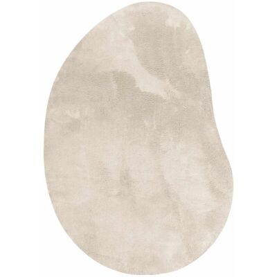 vidaxl Beige 100x200cm Polyester Rug Non-slip vidaxl Beige 100x200cm Polyester Rug Non-slip