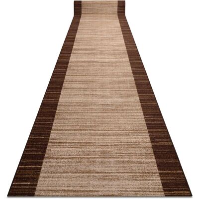 RugsX Brown Anti-slip Runner 100x290cm - Runner RugsX Brown Anti-slip Runner 100x290cm - Runner