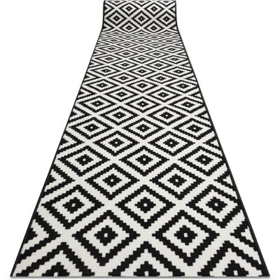 RUGSX Runner BCF MORAD Ruta diamonds black / cream 80 cm black 80x600 cm RUGSX Runner BCF MORAD Ruta diamonds black / cream 80 cm black 80x600 cm