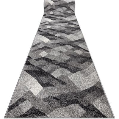 RugsX Palanga Runner - Polypropylene Grey 90x220 cm RugsX Palanga Runner - Polypropylene Grey 90x220 cm