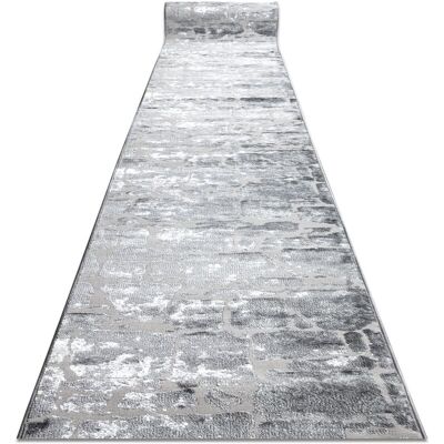 RugsX Runner Structural MEFE 6184 Dark Grey - Runner Rug RugsX Runner Structural MEFE 6184 Dark Grey - Runner Rug
