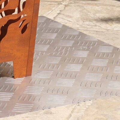 vidaXL Aluminium Grey Stair Tread - Rectangular 100x40 cm vidaXL Aluminium Grey Stair Tread - Rectangular 100x40 cm