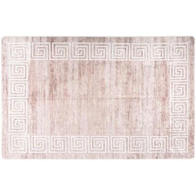 vidaXL Beige Washable Rug - Anti Slip Floor Carpet - Living Room Decor - 160x230 cm vidaXL Beige Washable Rug - Anti Slip Floor Carpet - Living Room Decor - 160x230 cm