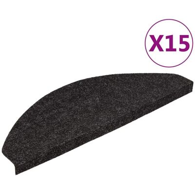 Stair Mats Self-adhesive 15 pcs 65x22.5x3.5 cm Anthracite Vidaxl Stair Mats Self-adhesive 15 pcs 65x22.5x3.5 cm Anthracite Vidaxl
