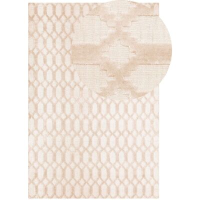 Beliani Viscose Rug - Geometric Pattern - 160x230 cm Beliani Viscose Rug - Geometric Pattern - 160x230 cm