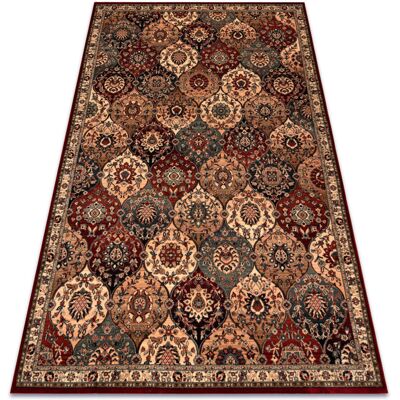 RugsX Wool Carpet KASHQAI - Beige / Claret - 200x300cm - Rug RugsX Wool Carpet KASHQAI - Beige / Claret - 200x300cm - Rug