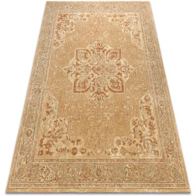 Rugsx - Wool Rug Legend 468 03 GB700 Osta - Rosetón, Structure, Beige / Red - Rug Rugsx - Wool Rug Legend 468 03 GB700 Osta - Rosetón, Structure, Beige / Red - Rug