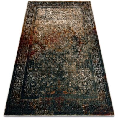 RugsX Omega Mamluk Vintage Green Wool Carpet - Rug RugsX Omega Mamluk Vintage Green Wool Carpet - Rug