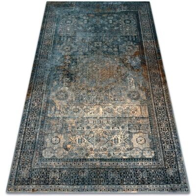 RugsX Wool Carpet Omega Mamluk Vintage Dark Blue - Carpet RugsX Wool Carpet Omega Mamluk Vintage Dark Blue - Carpet