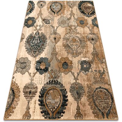 Rugsx Wool Vintage Pattern Rug - Eco-Friendly, Durable, 10mm Pile - Rugsx Rugsx Wool Vintage Pattern Rug - Eco-Friendly, Durable, 10mm Pile - Rugsx