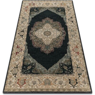 POLONIA Wool Carpet - Navy Blue Vintage 200x300cm POLONIA Wool Carpet - Navy Blue Vintage 200x300cm