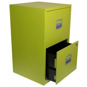 Bisley - 2 Drawer Metal Filing Cabinet - Green