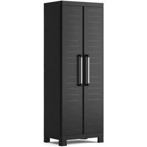 Tall Storage Cabinet Detroit Black Keter Black