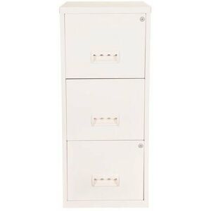 3 Drawer A4 Filing Cabinet – White - Pierre Henry