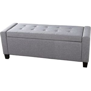 Verona Ottoman Storage Bench Grey - GFW