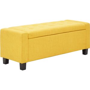 Verona Ottoman Storage Bench Mustard - GFW