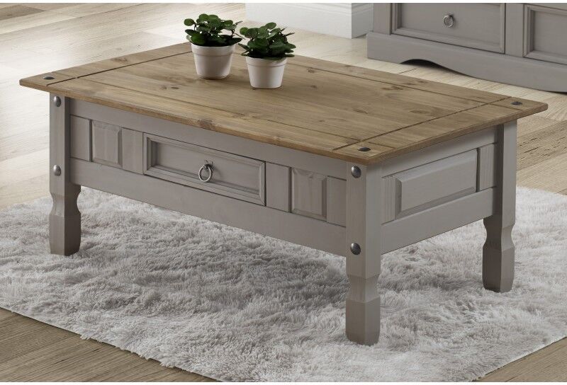 MERCERS FURNITURE Corona Grey Wax Coffee Table