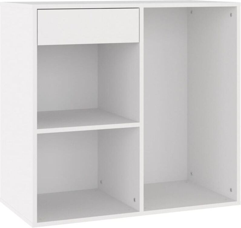 Cosmetic Cabinet White 80x40x75 cm Engineered Wood Vidaxl White