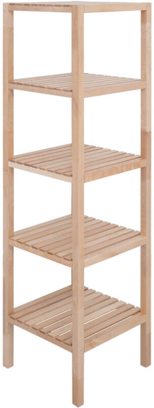 Furniture Hmd - Wooden 5 Tier Shelf Storage Unit£Natural - Natural