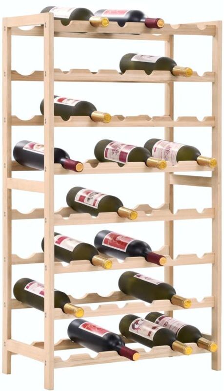 Wine Rack Cedar Wood 57.5x28x102 cm VD12372 - Hommoo