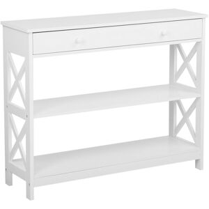 BELIANI Modern 1 Drawer Sideboard White with Shelves Storage Living Room Montgomery - White