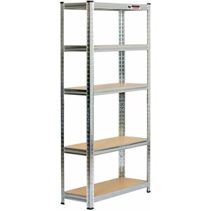 Rhino Racking - 10 Bays 150 x 75 x 30cm Galvanised 5 Tier Boltless Heavy Duty Garage Shelving Unit 1000kg Load Weight