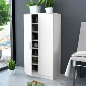 14 Pair Shoe Storage Cabinet by Ebern Designs White