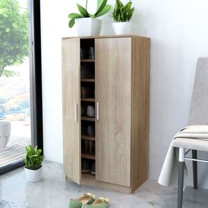 14 Pair Shoe Storage Cabinet by Ebern Designs Brown