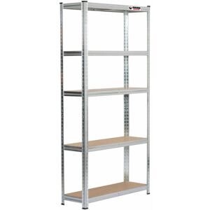 Rhino Racking - 2 Bays 180 x 90 x 30cm Galvanised 5 Tier Boltless Heavy Duty Garage Shelving Unit 1000kg Load Weight