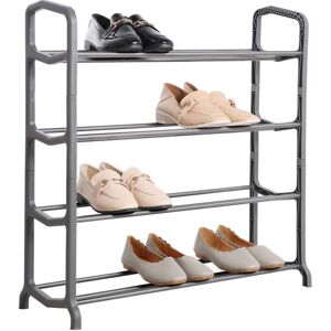 Asab - 4 Tier Shoe Rack Grey