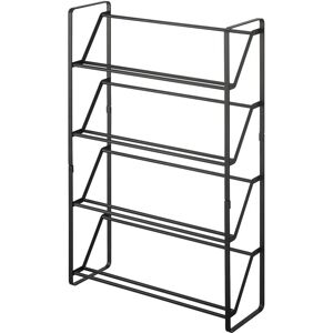 A PLACE FOR EVERYTHING 4 Tier Slimline Shoe Rack in Black by Yamazaki