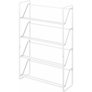 A PLACE FOR EVERYTHING 4 Tier Slimline Shoe Rack in White by Yamazaki
