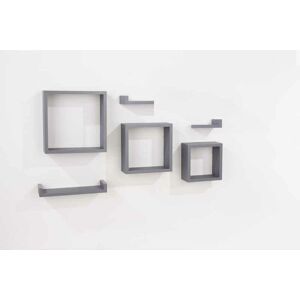 Core Products - 6 Pcs Floating Shelf Kit - Matt Grey Foil