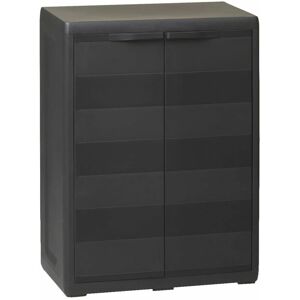 Bloomsburymarket - Altamirano 34' h x 26' w x 15' d Garden Storage Cabinet with 1 Shelf by Bloomsbury Market - Black