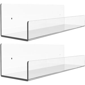 Invisible Acrylic Floating Wall Shelf, Nursery Kids Wall Shelf, - Alwaysh