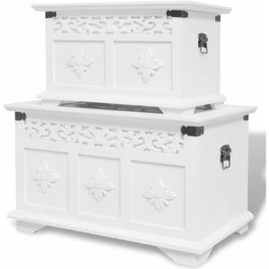 Bloomsbury Market - Arbogast 2 Piece Storage Chest Set by White