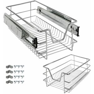 Arebos - Telescopic drawer Kitchen drawer Hook-in drawer Basket Cupboard pull-out