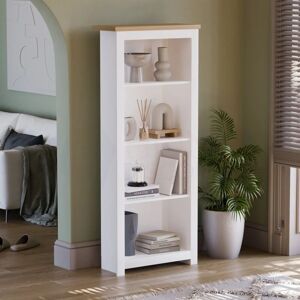 Home Discount - Arlington 4 Tier Bookcase Shelving Storage Unit, White