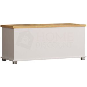 Home Discount - Arlington Toy Box Storage Ottoman Bench Seat Bedroom Hallway Chest, White