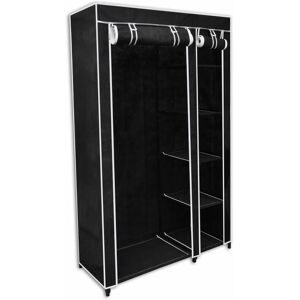 BLOOMSBURYMARKET Avant 110cm Wide Portable Wardrobe by Bloomsbury Market - Black